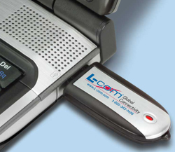 USB Flash Drive in use with laptop