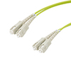 OM5 Multimode Fiber Optic Cables - 50/125 Micron Assemblies, OFNR, LSZH,  Dual LC, SC