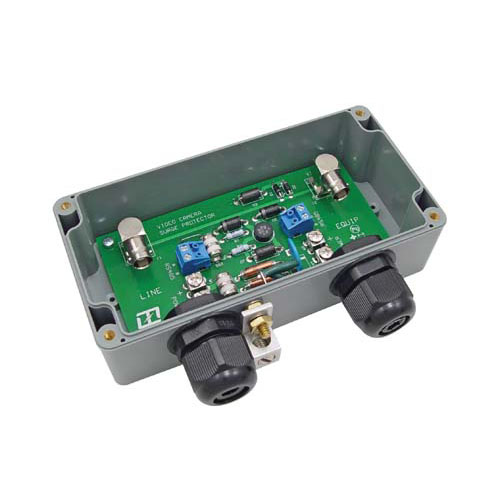 Picture of 12-28VAC Weatherproof PTZ Video Camera Lightning Protector - Grounded BNC Connectors