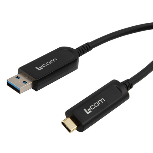 Picture of USB 3.0 Active Optical Cable, A male to C male PVC jacket no screw, 5 meters