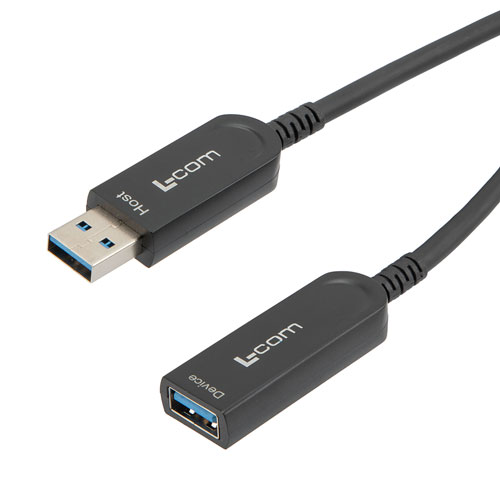 Picture of USB 3.1 Active Optical Cable, A male to A female, Backwards Compatible, PVC Jacket, 5 Meters