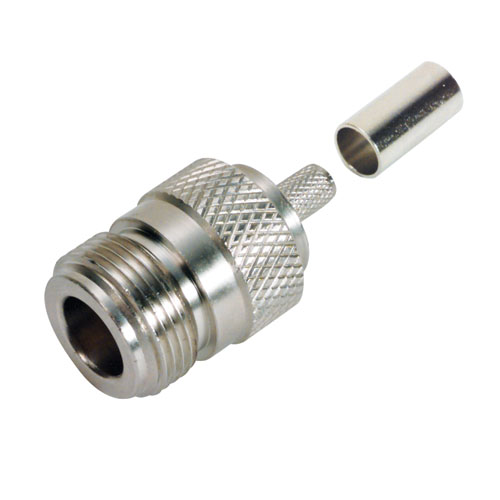 Picture of Type N Female Crimp for RG55/141/142/223 Cable