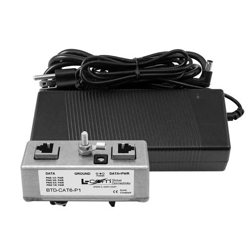 Picture of BTD-CAT6-P1 Midspan/Injector Kit with 56VDC @ 117.6 W Power Supply