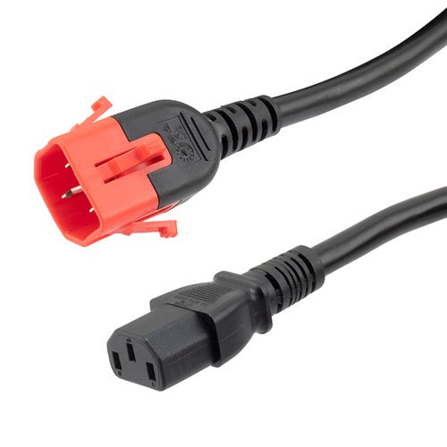 Picture of C13 to Dual locking C14, 15A, 250V, 10ft