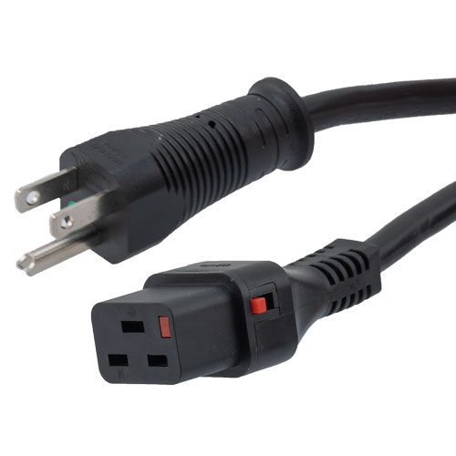 Picture of IEC LOCK C19 to HG NEMA 5-15P, 15A, 125V, 6ft