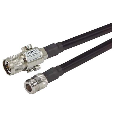 Picture of N-Female to N-Male Lightning Protector, 400-Series Cable Assembly - 20 ft