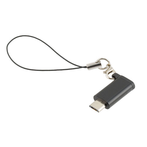 Picture of USB 2.0 micro B male to USB 2.0 type C female Data Adapter, 480 Mbps