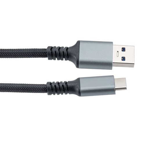 USB 3.2 Data Cable, Aluminum connector with Black Nylon Braid, 10Gbps ...
