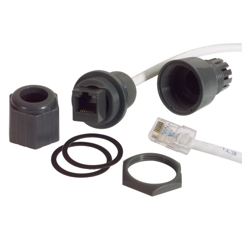 IP67 RJ45 FeedThrough Cable Gland with 14.5" RJ45 Pigtail CGCRJ