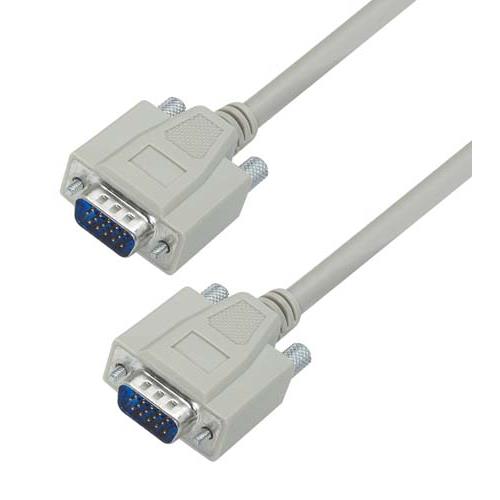 KABLENATION VGA HD15 Video Cable Cord – Multiple Lengths (3ft To 25ft) – Male To Male, 28 AWG, 14 Pin For PC, TV, Monitor