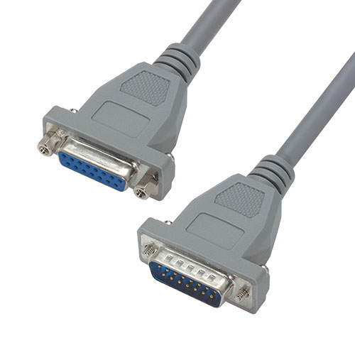 Picture of Economy Molded D-Sub Cable, DB15 Male / Female, 1.0 ft