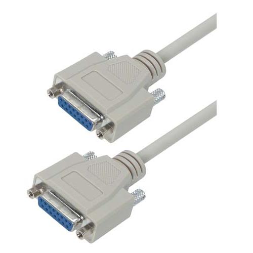 Picture of Deluxe Molded D-Sub Cable, DB15 Female / Female, 10.0 ft