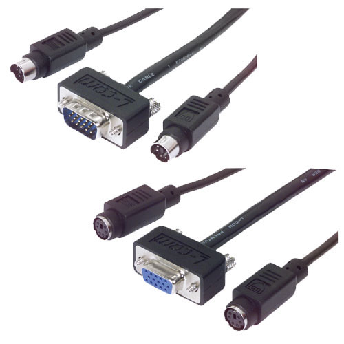 Picture of Super Thin KVM Cable,  Male/Female 10.0 ft