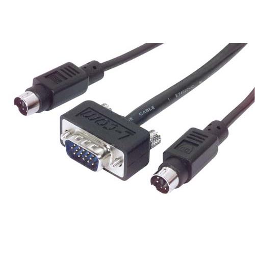 Picture of Super Thin KVM Cable,  Male/Male 25.0 ft