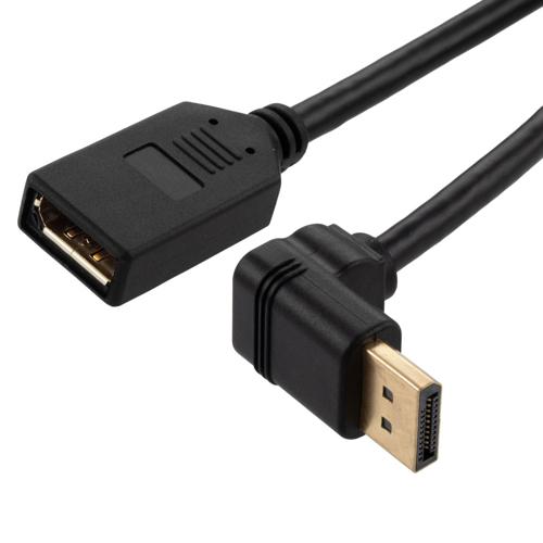 Picture of DisplayPort Cable, Female to Down Angle Male, 8K Resolution, 1 Meter