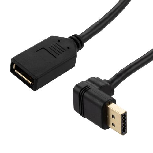 Picture of DisplayPort Cable, Female to Up Angle Male, 8K Resolution, 1 Meter