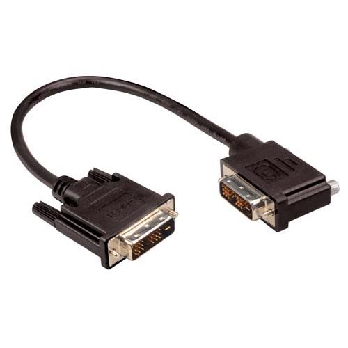 Picture of DVI-D Single Link LSZH DVI Cable Male / Male Right Angle, Left, 1.0 ft