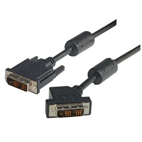 Picture of DVI-D Single Link LSZH DVI Cable Male / Male 45 Degree Left, 10.0 ft