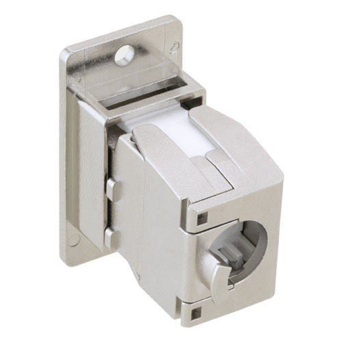 Panel Mount Category 5e Shielded Keystone Jack Toolless w/ PoE+