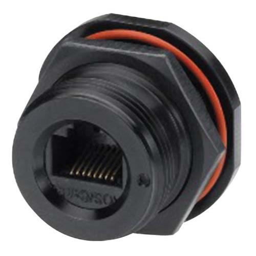 Picture of Cat5e, Ruggedized IP68 Jam-nut, Anodized finish