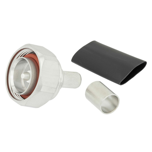 thumbnail image 2 of 7/16 DIN Male Plug Center Clamp RF Connector – For RG8, 7D-FB, RG213, LMR400 – Made In USA 2 of 6