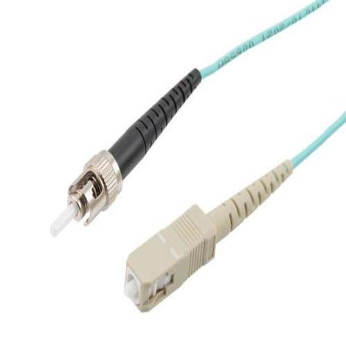 Fiber Optic Patch Cable, Simplex SC UPC to ST UPC, MM OM3, 2.0mm Plenum ...