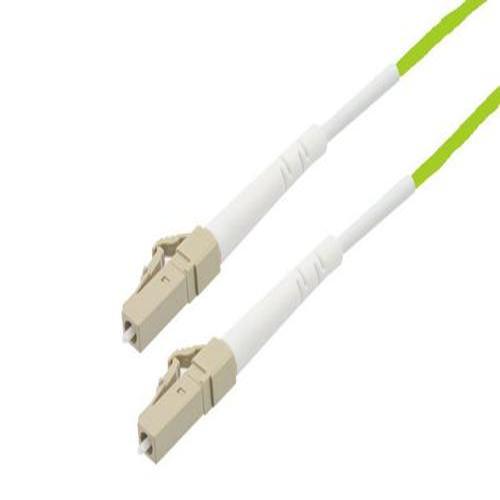 Picture of Fiber Optic Patch Cable, Simplex LC UPC to LC UPC, MM OM5, 2.0mm Plenum, Lime Green-10M