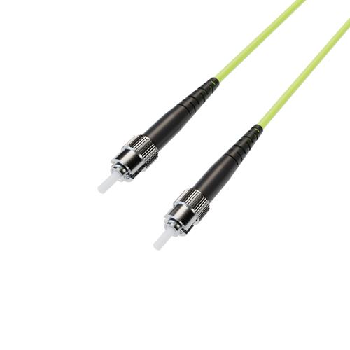 Picture of Fiber Optic Patch Cable, Simplex ST UPC to ST UPC, MM OM5, 2.0mm LSZH, Lime Green-10M