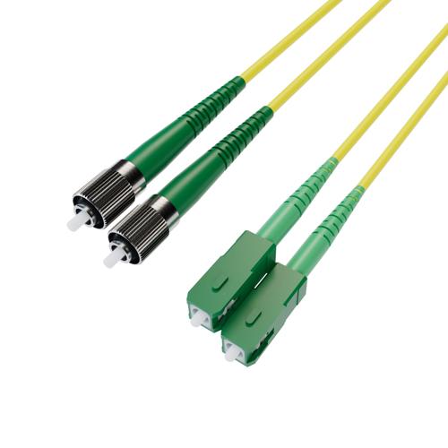 Fiber Optic Patch Cable, Duplex FC APC, NK to SC APC, SM OS2, 2.0mm ...
