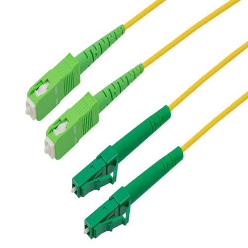 Fiber Optic Patch Cable, Dual LC APC to SC APC, SM OS2, 2.0mm LSZH ...