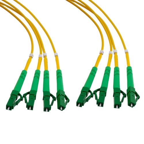 4 Strand LC/APC-LC/APC Single Mode OS2 Distribution Cable, 4.8mm Riser ...