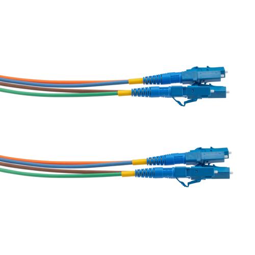 LC UPC 4x to LC UPC 4x, SM OS2, military tactical distribution cable ...