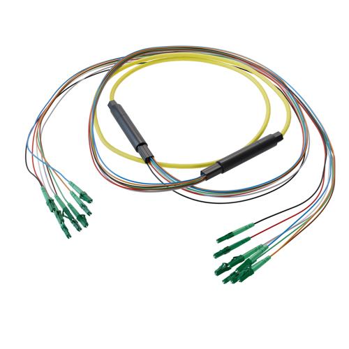8-Fiber LC APC to LC APC, OS2 Single Mode Distribution Cable, 5.6mm ...