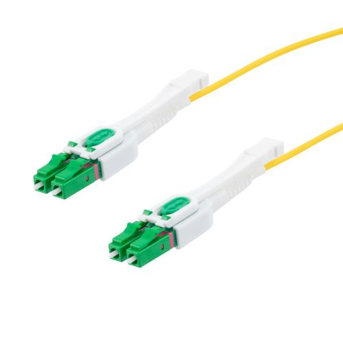Picture of Fiber Optic Uniboot Patch Cable LC/APC-LC/APC Uniboot OS2 Single Mode Fiber Plenum Jacket 3M