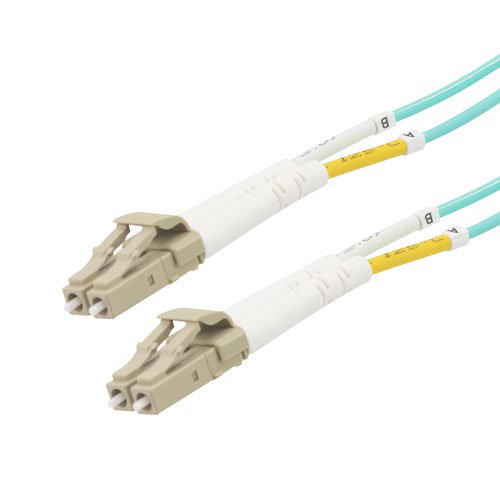 Fiber Optic Patch Cable LC to LC Duplex 50/125 multimode OM3 LSZH, 2 meter