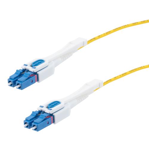 Picture of Fiber Optic Uniboot Patch Cable LC/UPC-LC/UPC Uniboot OS2 Single Mode Fiber Plenum Jacket 10M