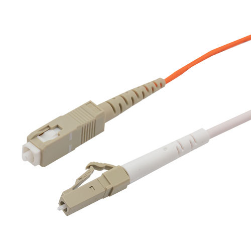 Picture of LC/SC 50/125 Multimode Simplex Fiber Patch Cable, LSZH, OM2, 1 Meter