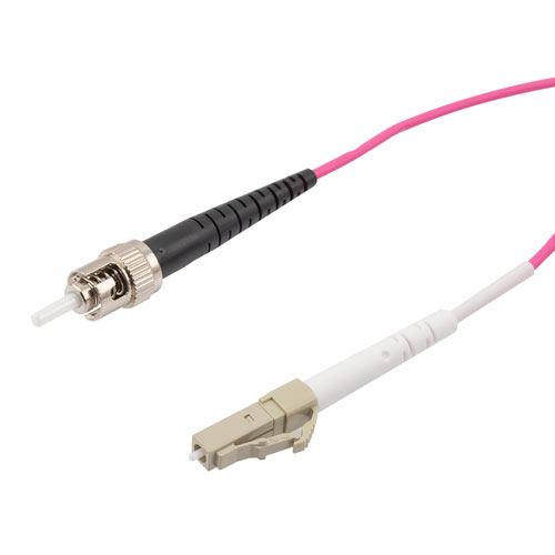 Picture of LC/ST 50/125 Multimode 40/100GB Simplex Fiber Patch Cable, OM4, 7 Meter