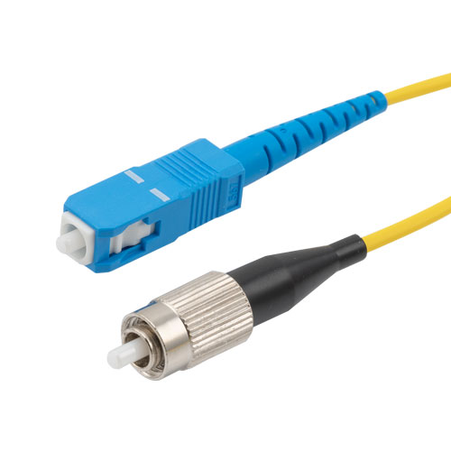 Picture of FC/SC 9/125 Single mode Simplex Fiber Patch Cable, OS1, 2 Meter