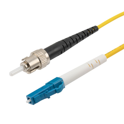 Picture of LC/ST 9/125 Single Mode Simplex Fiber Patch Cable, LSZH, 1 Meter