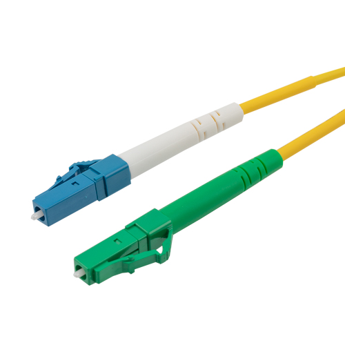Picture of LC-APC to LC-UPC 9/125 Single mode Simplex Fiber Patch Cable, OS2, 10 Meter