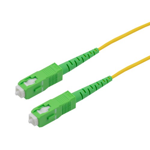 SC/APC to SC/APC 9/125 Singlemode Simplex Fiber Patch Cable, Riser, OS2-5M