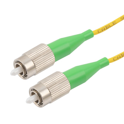Picture of FC/APC to FC/APC 9/125 Single Mode Simplex Fiber Patch Cable, LSZH, OS2, 10 Meter