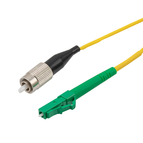 Picture of LC/APC to FC/UPC 9/125 Single Mode Simplex Fiber Patch Cable, LSZH, OS2, 10 Meter