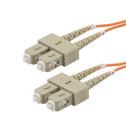 Picture of Fiber Optic Patch Cable SC to SC Duplex 50/125 multimode OM2 LSZH, 5 meter