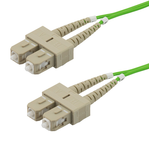 Picture of Fiber Optic Patch Cable SC to SC Duplex 50/125 multimode OM5 OFNP, 1 meter
