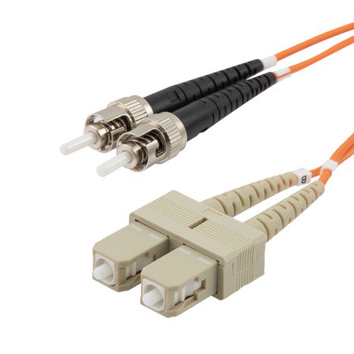 Fiber Optic Patch Cable SC to ST Duplex 62.5/125 multimode OM1 LSZH, 3 ...