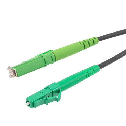 Fiber Optic Patch Cable LC/APC to E2000/APC Simplex 9/125 SMF G.652.D 3 ...
