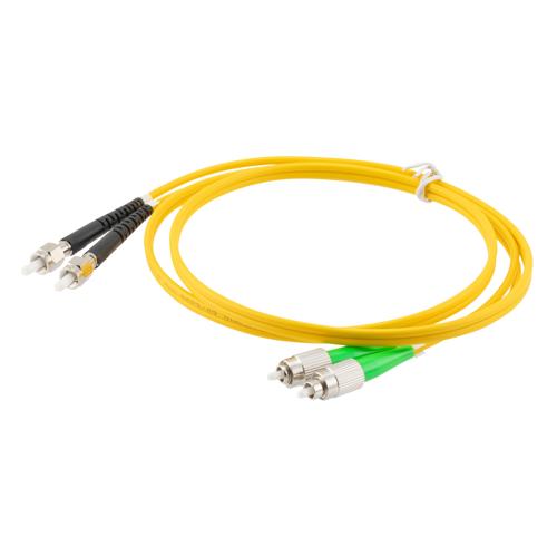 Fiber Optic Patch Cable, SMA/PC-FC/APC Duplex 9.25/125 µm OS1 Single ...