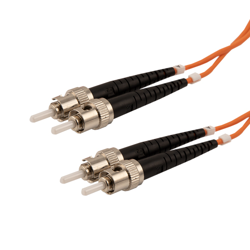 Picture of Fiber Optic Patch Cable ST to ST Duplex 50/125 multimode OM2 OFNP, 2 meter